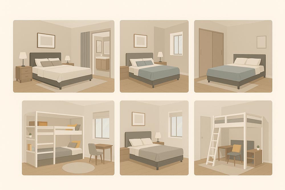 Bedroom Layouts Commonly Designed in Modern Homes